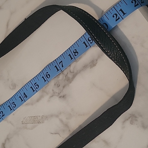 Fossil Cross Town Black Leather Slim Crossbody Messenger Bag Errands Practical - Picture 14 of 14